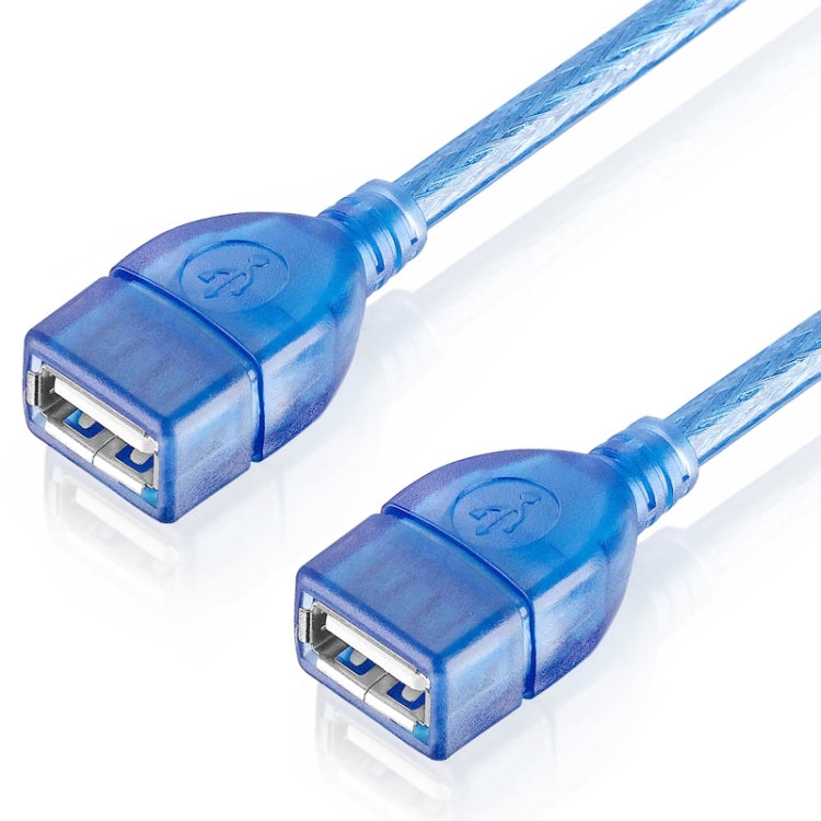 Câble USB 2.0 Type A femelle vers femelle AF/AF, longueur : 30 cm, USB AF, 30 cm (bleu)