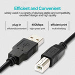 Câble d'extension imprimante USB 2.0 AM vers BM, longueur : 3 m, longueur : 3 m