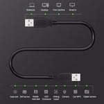 Câble d'extension USB 2.0 AM vers AM, longueur : 1,5m, 1,5m
