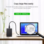 Câble d'extension USB 2.0 AM vers AM, longueur : 3m, 3m