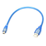 Câble USB 2.0 AM vers Mini 5 broches, longueur : 30,5cm