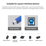 Câble d'extension / transfert de données USB 3.0 A mâle vers B mâle pour imprimante, longueur : 5m, longueur : 1,5m