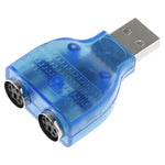 Adaptateur USB mâle vers PS/2 femelle pour souris / clavier, USB mâle vers 2 PS/2 femelles