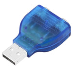 Adaptateur USB mâle vers PS/2 femelle pour souris / clavier, USB mâle vers 2 PS/2 femelles