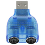 Adaptateur USB mâle vers PS/2 femelle pour souris / clavier, USB mâle vers 2 PS/2 femelles