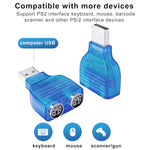Adaptateur USB mâle vers PS/2 femelle pour souris / clavier, USB mâle vers 2 PS/2 femelles