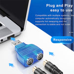 Adaptateur USB mâle vers PS/2 femelle pour souris / clavier, USB mâle vers 2 PS/2 femelles