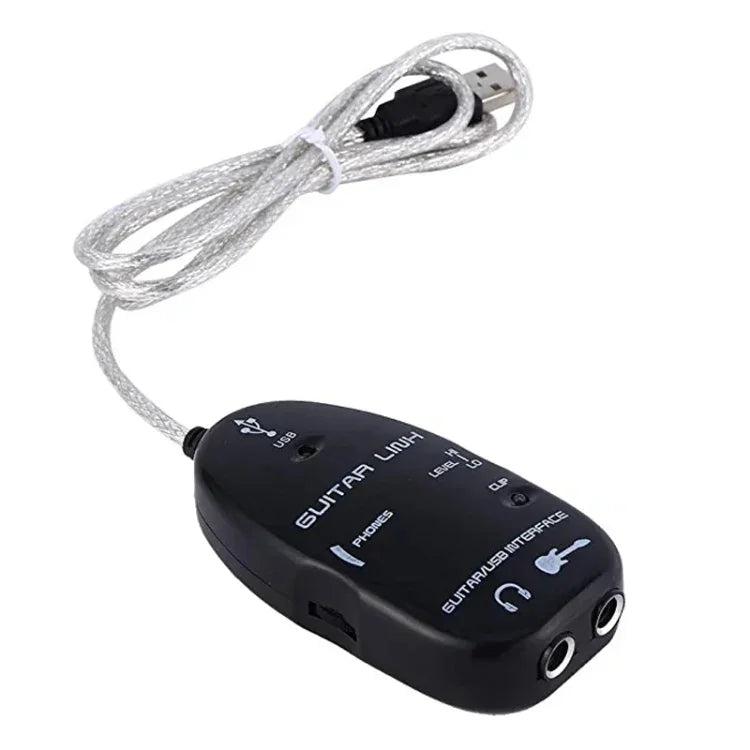 Câble de liaison pour guitare avec interface USB (enregistrement PC/Mac), câble de liaison pour guitare avec interface USB (noir), câble de liaison pour guitare avec interface USB (blanc)