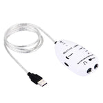 Câble de liaison pour guitare avec interface USB (enregistrement PC/Mac), câble de liaison pour guitare avec interface USB (noir), câble de liaison pour guitare avec interface USB (blanc)