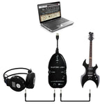 Câble de liaison pour guitare avec interface USB (enregistrement PC/Mac), câble de liaison pour guitare avec interface USB (noir), câble de liaison pour guitare avec interface USB (blanc)