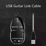 Câble de liaison pour guitare avec interface USB (enregistrement PC/Mac), câble de liaison pour guitare avec interface USB (noir), câble de liaison pour guitare avec interface USB (blanc)