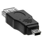 Adaptateur USB 2.0 femelle vers Mini USB 5 broches mâle (fonction OTG)