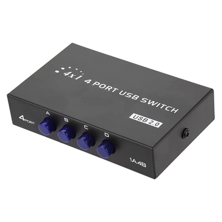 FENGJIE FJ-IA4B-C commutateur à 4 ports USB 2.0 haute vitesse avec bouton-poussoir, boîte de partage pour PC, scanner, imprimante, FENGJIE FJ-IA4B-C