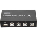 FENGJIE FJ-IA4B-C commutateur à 4 ports USB 2.0 haute vitesse avec bouton-poussoir, boîte de partage pour PC, scanner, imprimante, FENGJIE FJ-IA4B-C