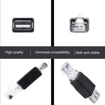 Adaptateur RJ45 mâle vers USB AF