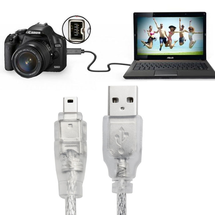 Câble USB 2.0 mâle vers FireWire IEEE 1394 4 broches mâle iLink, longueur : 1,2 m, USB AM vers 4 broches (1,5 m)