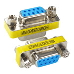 Adaptateur convertisseur série RS232 DB9 9 broches femelle vers femelle, RS232 mâle vers mâle, RS232 femelle vers femelle