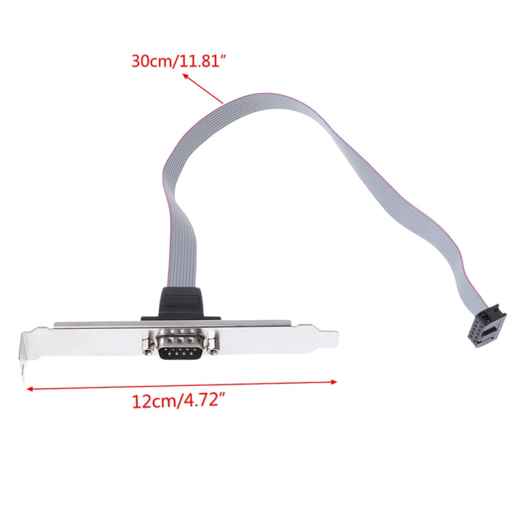 Câble boîtier port Com DB9 9 broches / câble plaque port RS232, longueur : 36cm, RS232, longueur : 36cm