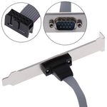 Câble boîtier port Com DB9 9 broches / câble plaque port RS232, longueur : 36cm, RS232, longueur : 36cm
