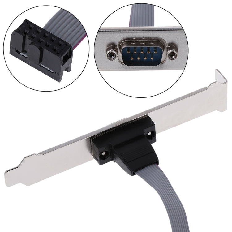 Câble boîtier port Com DB9 9 broches / câble plaque port RS232, longueur : 36cm, RS232, longueur : 36cm