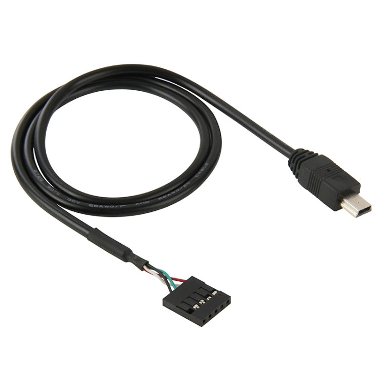 Câble adaptateur femelle 5 broches carte mère vers mâle Mini USB, longueur : 50cm, 5 broches carte mère vers Mini USB