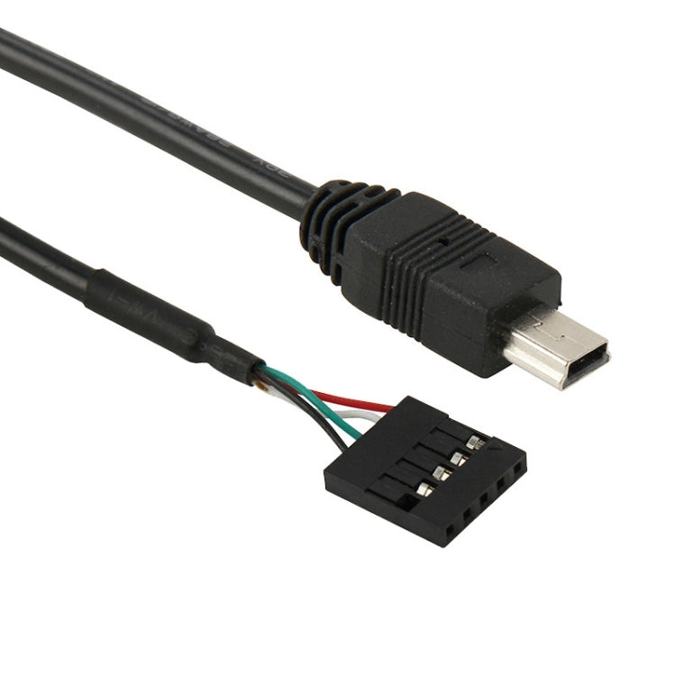 Câble adaptateur femelle 5 broches carte mère vers mâle Mini USB, longueur : 50cm, 5 broches carte mère vers Mini USB
