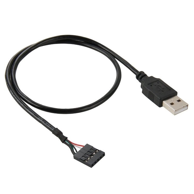 Câble adaptateur femelle 5 broches carte mère vers mâle USB 2.0, longueur : 50cm, 5 broches carte mère vers USB