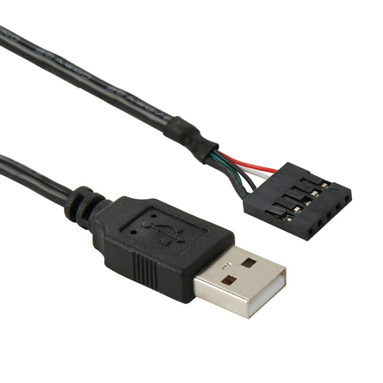 Câble adaptateur femelle 5 broches carte mère vers mâle USB 2.0, longueur : 50cm, 5 broches carte mère vers USB