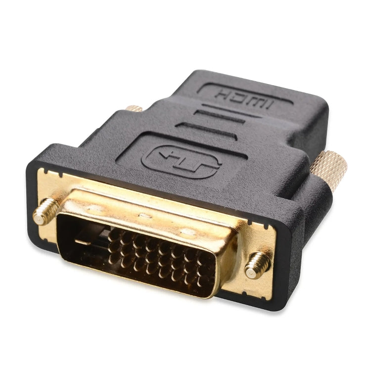 Adaptateur HDMI femelle 19 broches vers DVI mâle 24+1 broches (plaqué or), HDMI femelle vers DVI mâle 24+1 broches