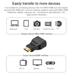 Adaptateur Mini HDMI mâle plaqué or vers HDMI femelle 19 broches, Mini HDMI mâle vers HDMI femelle
