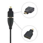 Adaptateur Micro HDMI mâle vers HDMI femelle (plaqué or), Micro HDMI mâle vers HDMI femelle