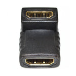 Coupleur d'angle HDMI (femelle vers femelle) - 90 degrés (plaqué or), HDMI femelle vers femelle