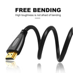 Câble Micro HDMI mâle 3D 1080P plaqué or de 1,5 m pour téléphone mobile, caméras, GoPro, Micro HDMI plaqué or, longueur : 1,5 m