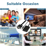 Convertisseur vidéo VGA + audio vers HDMI Full HD 1080P pour HDTV, HDMI femelle vers VGA mâle + audio noir