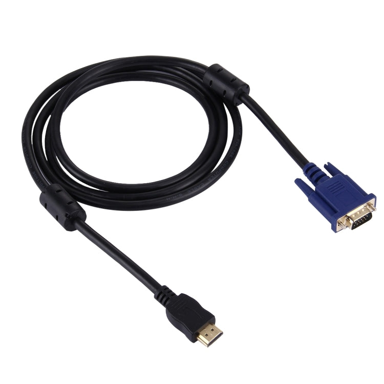 Câble vidéo HDMI mâle vers VGA mâle 15 broches de 1,8 m