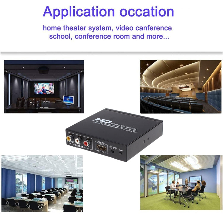 Boîtier convertisseur vidéo NK-10II HDMI vers HDMI/CVBS/AV, HDMI vers HDMI/CVBS/AV