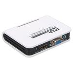 Adaptateur HDMI vers VGA 1080P convertisseur vidéo audio numérique vers analogique pour Xbox 360 PS3 PS4 PC portable TV Box projecteur, HDMI vers VGA (blanc)