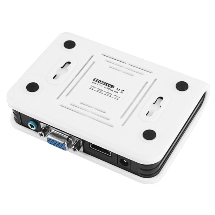 Adaptateur HDMI vers VGA 1080P convertisseur vidéo audio numérique vers analogique pour Xbox 360 PS3 PS4 PC portable TV Box projecteur, HDMI vers VGA (blanc)