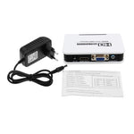 Adaptateur HDMI vers VGA 1080P convertisseur vidéo audio numérique vers analogique pour Xbox 360 PS3 PS4 PC portable TV Box projecteur, HDMI vers VGA (blanc)