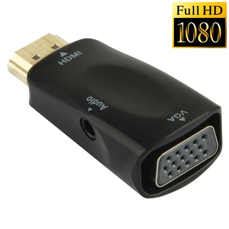 Adaptateur HDMI Full HD 1080P vers VGA et audio pour HDTV / moniteur / projecteur, HDMI mâle vers VGA + audio (noir), HDMI mâle vers VGA + audio (blanc)
