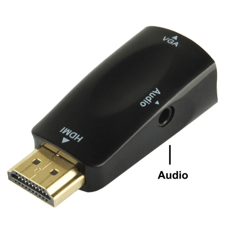 Adaptateur HDMI Full HD 1080P vers VGA et audio pour HDTV / moniteur / projecteur, HDMI mâle vers VGA + audio (noir), HDMI mâle vers VGA + audio (blanc)