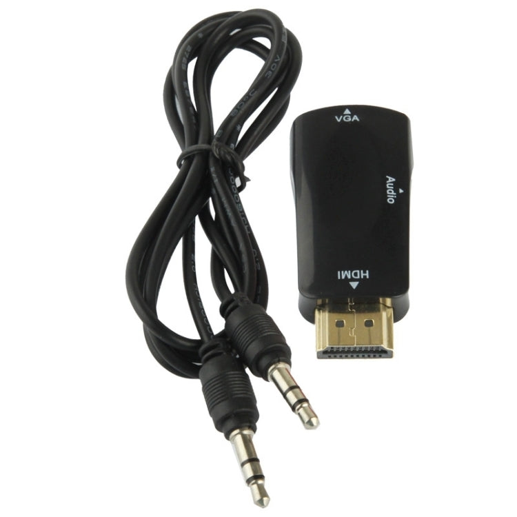 Adaptateur HDMI Full HD 1080P vers VGA et audio pour HDTV / moniteur / projecteur, HDMI mâle vers VGA + audio (noir), HDMI mâle vers VGA + audio (blanc)