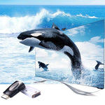 Adaptateur HDMI Full HD 1080P vers VGA et audio pour HDTV / moniteur / projecteur, HDMI mâle vers VGA + audio (noir), HDMI mâle vers VGA + audio (blanc)