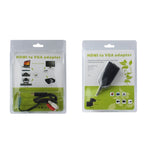 Adaptateur HDMI mâle vers VGA femelle avec câble audio, longueur : 50 cm