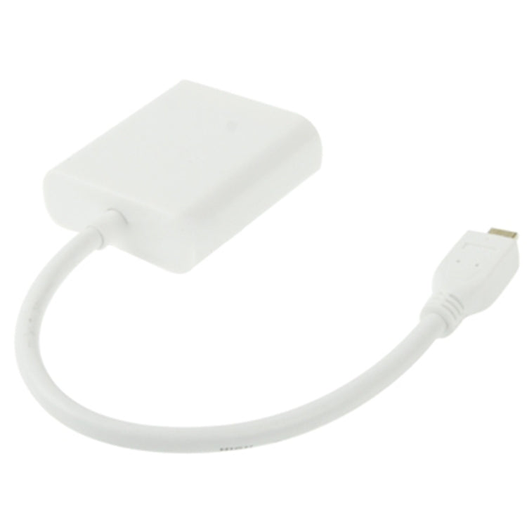 Câble adaptateur vidéo Micro HDMI mâle vers VGA femelle 22 cm, support Full HD 1080P, Micro HDMI mâle vers VGA femelle