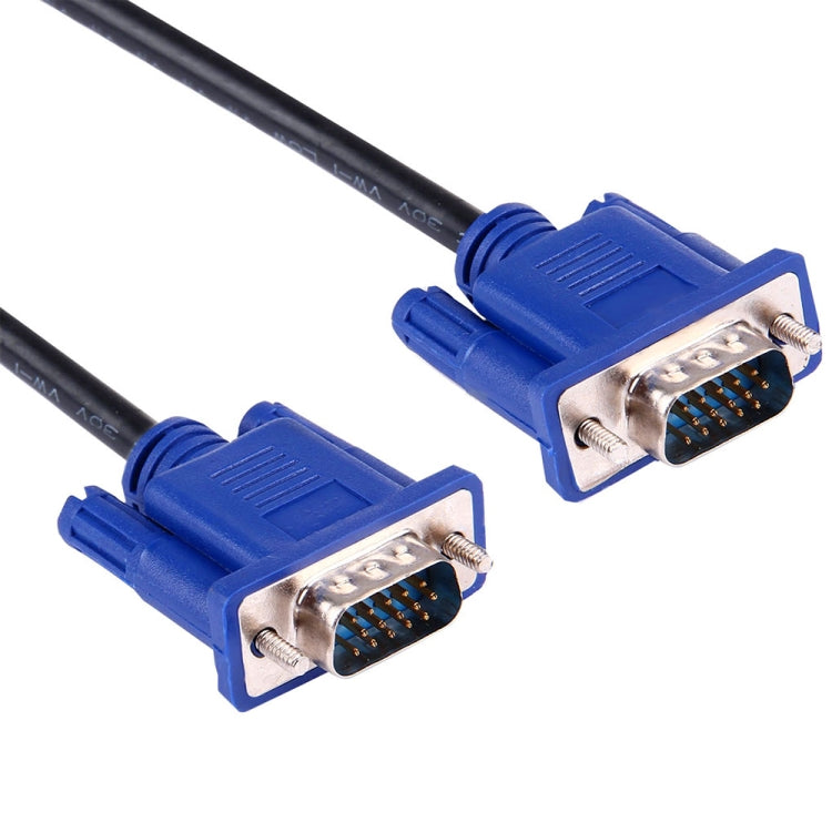 Câble VGA 15 broches mâle vers VGA 15 broches mâle haute qualité 5 m pour moniteur LCD / projecteur, 5 m