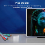 Câble VGA vers 3RCA RGB de 1,5 m, VGA vers RGB