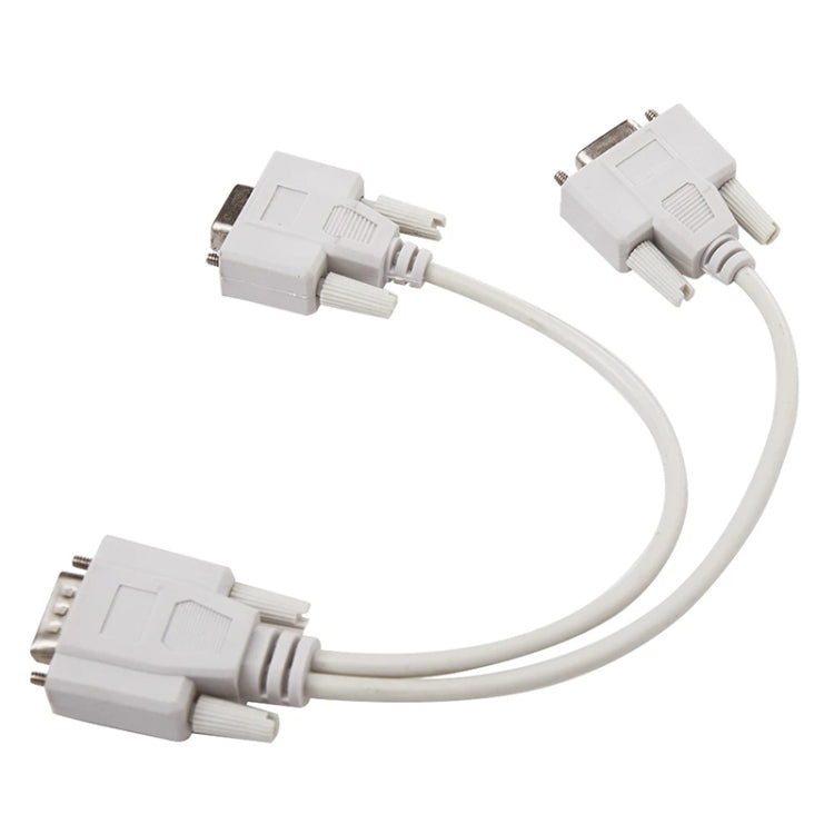 Câble répartiteur VGA SVGA HDB15 mâle vers 2 femelles, longueur : 32,5 cm, S-PC-0415, S-PC-0415A