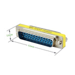 Adaptateur mini changeur de genre DB25 25 broches mâle vers mâle