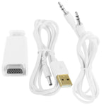 Adaptateur HDMI vers VGA Full HD 1080P pour alimentation et audio, S-PC-0470, S-PC-0470B